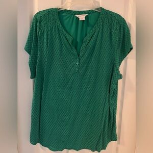 Liz Claiborne Green XXL Top